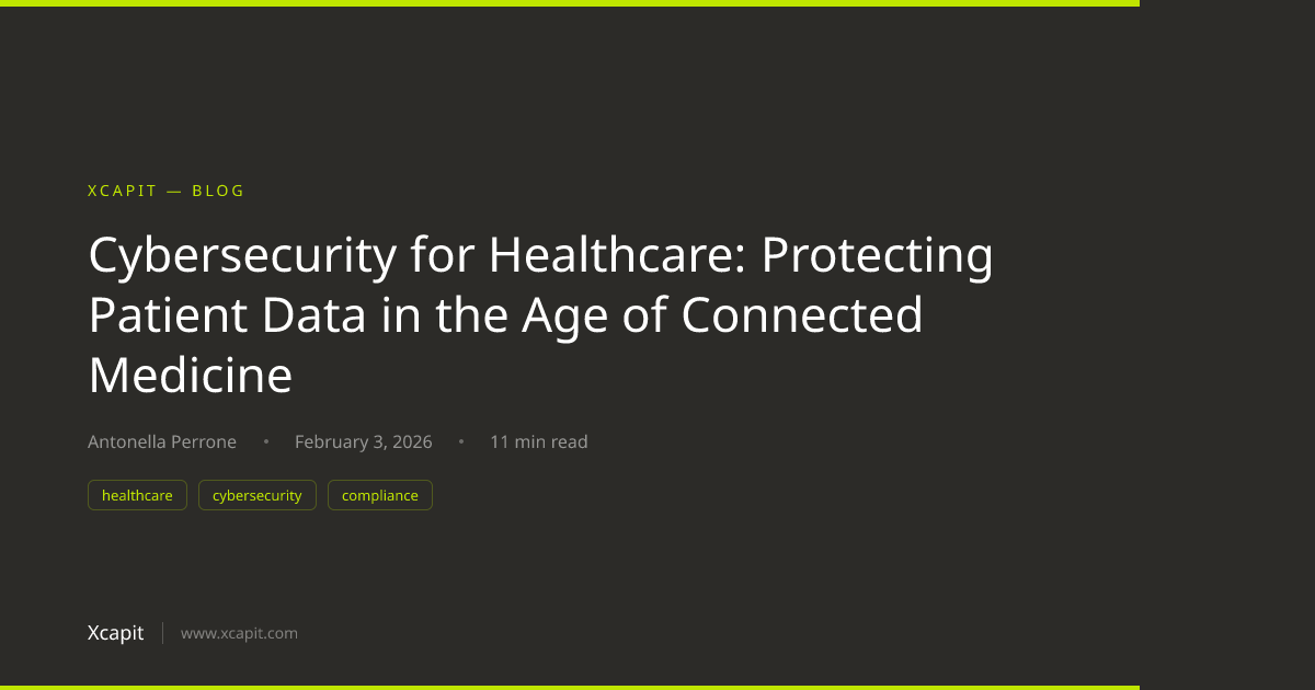 Cybersecurity for Healthcare: Protecting Patient Data in the Age of ...