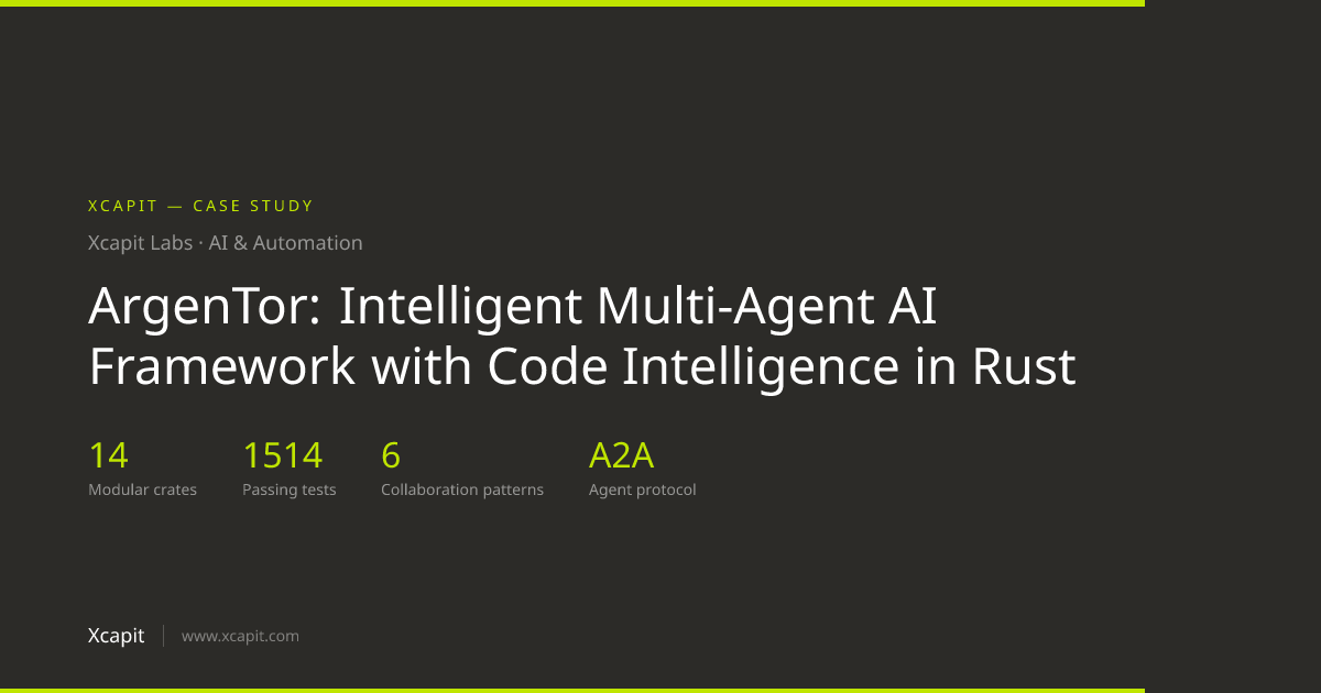 ArgenTor: Intelligent Multi-Agent AI Framework with Code Intelligence ...