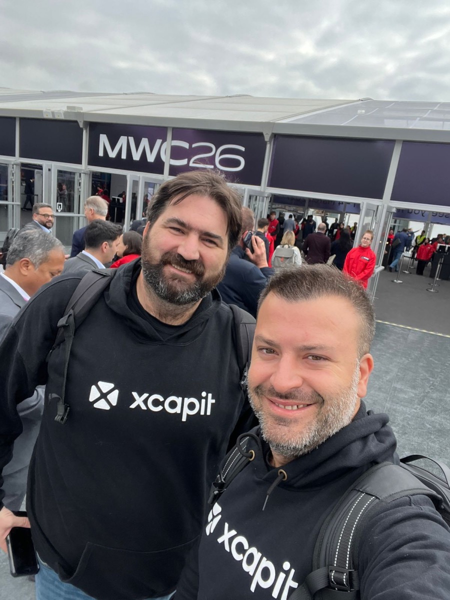 José Trajtenberg (CEO) e Fernando Boiero (CTO) da Xcapit no Mobile World Congress 2026, Barcelona
